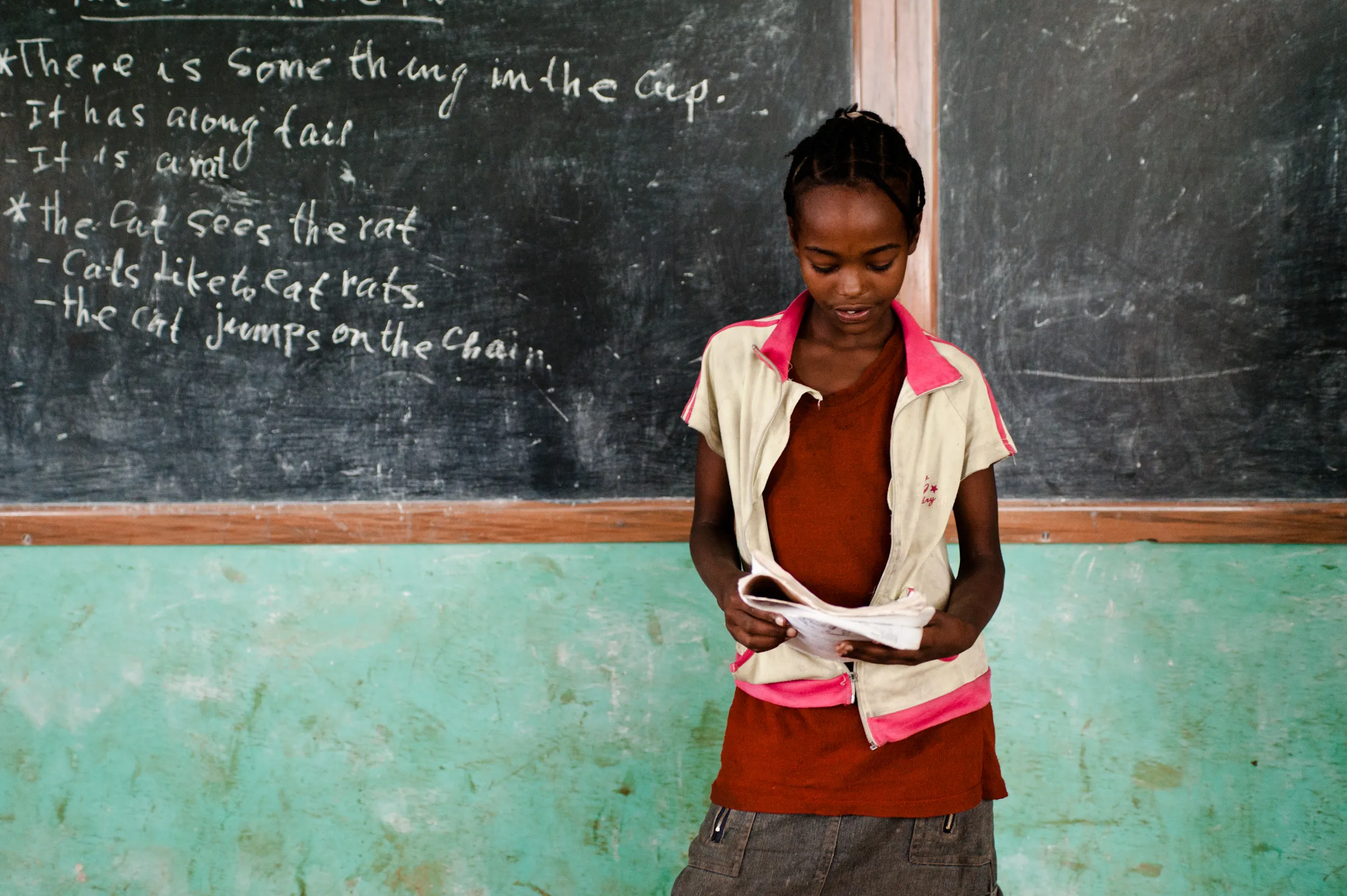 Bambini della scuola della missione di Gambo